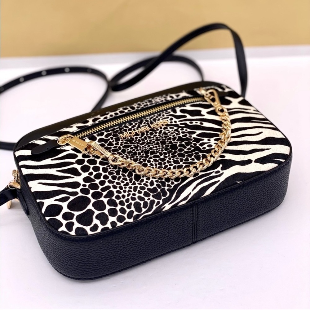 Michael Kors EW Zip Chain Crossbody Bag Black - Picture 10 of 11